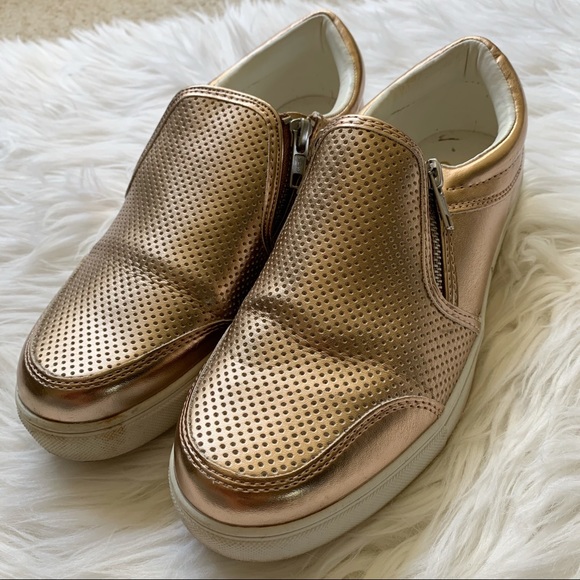 BRASH | Gold metallic slip on sneakers - Picture 13 of 13